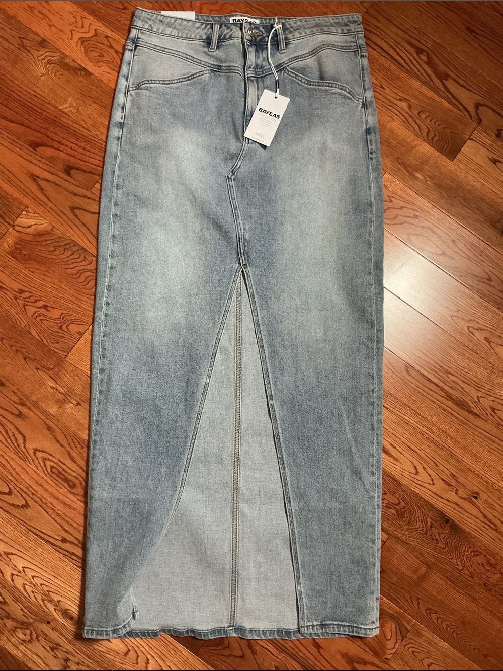 BAYEAS Lauren Mid-Rise Slit Maxi Skirt
